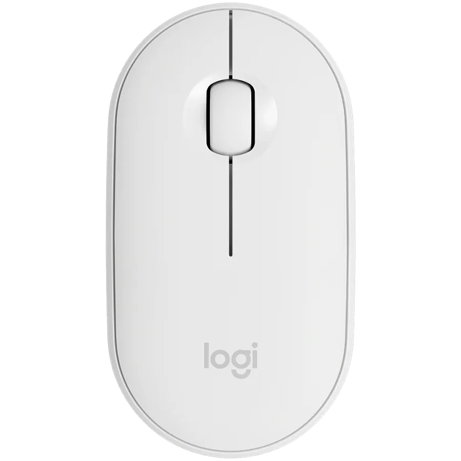 Безжична мишка LOGITECH M350S Pebble 2 Bluetooth Mouse - TONAL WHITE - DONGLELESS