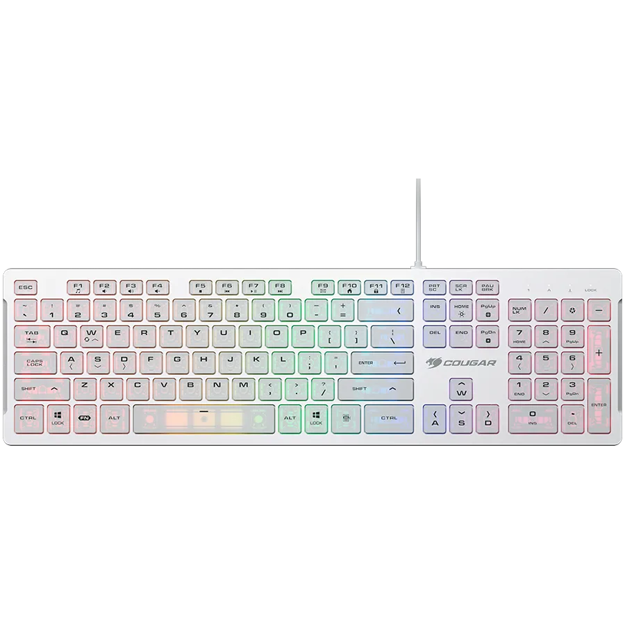 Геймърска клавиатура COUGAR VANTAR S Gaming Keyboard White