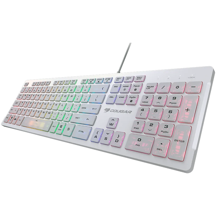 Геймърска клавиатура COUGAR VANTAR S Gaming Keyboard, White - Image 77
