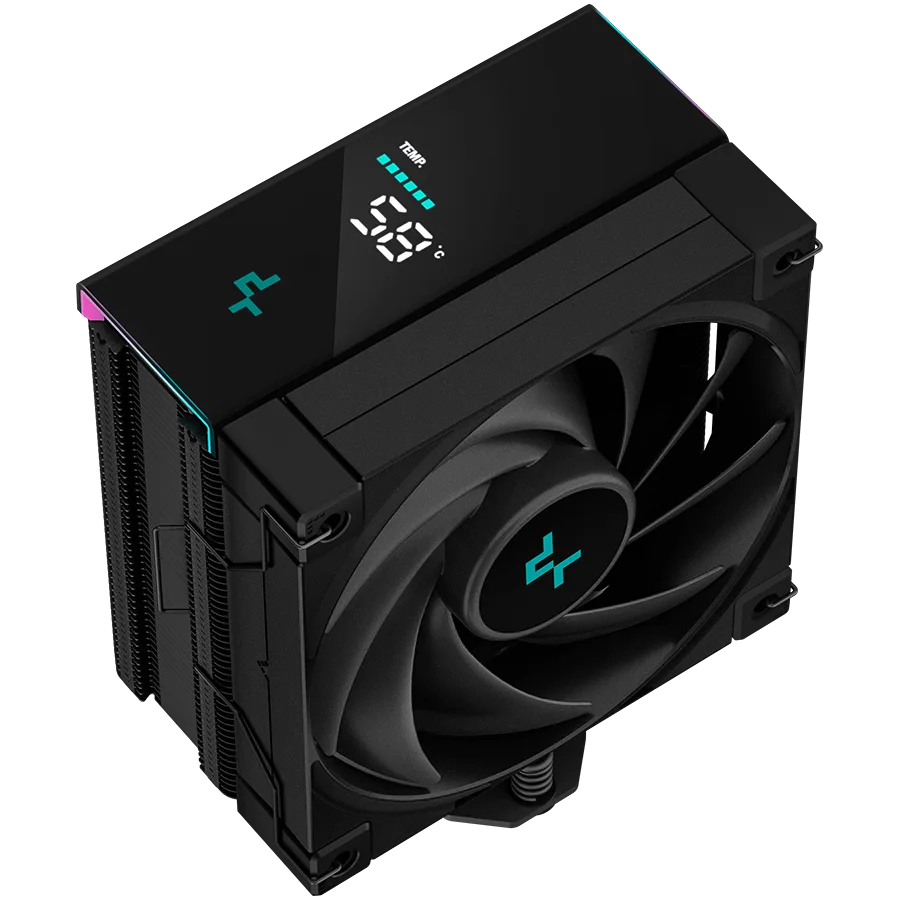 Охладител за процесор Охладител DeepCool AK400 Digital, CPU Air Cooler, 1x120mm FK120 PWM Fan, Digital Display, ARGB, TDP 220W, 4 Heatpipes, Black, LGA1700/1200/115x, AMD AM5/AM4, 126x97x156 mm(LxWxH), 3Y, R-AK400-BKADMN-G - Image 67