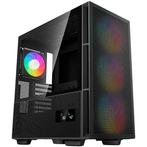 Кутия за компютър DeepCool CH560 Digital Mid Tower Mini-ITX/Micro-ATX/ATX/E-ATX 1xUSB3.0 1xType-C 1xAudio 3x140mm + 1x12
