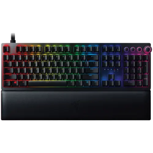 Геймърска клавиатура Razer Huntsman V2 Analog (Analog Switch) Optical Gaming Keyboard US Layout Doubleshot PBT Keycaps S