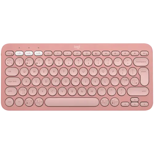 Клавиатура LOGITECH K380S Multi-Device Bluetooth Keyboard - TONAL ROSE - US INTL