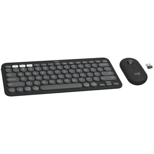 Клавиатура LOGITECH Pebble 2 Bluetooth Keyboard Combo - TONAL GRAPHITE - US INTL