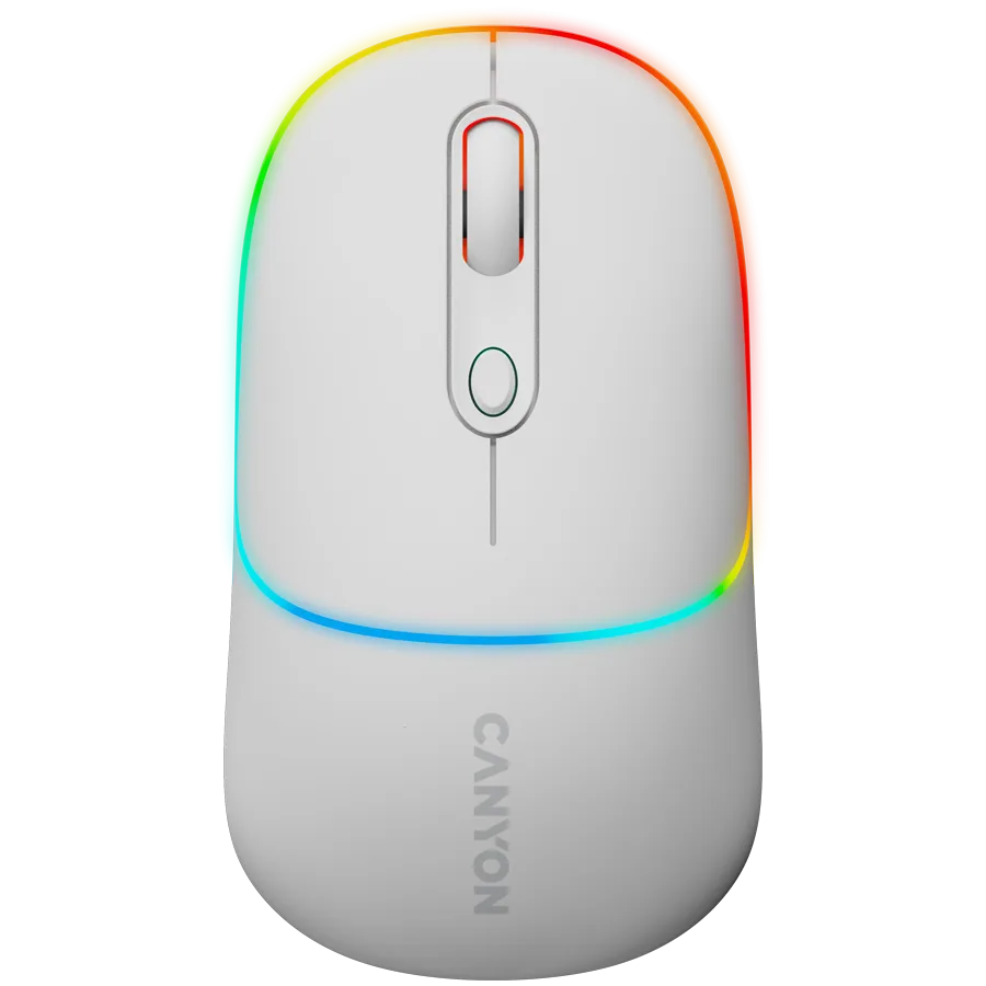 Безжична мишка CANYON mouse MW-22 2in1 BT/ Wireless Snow White