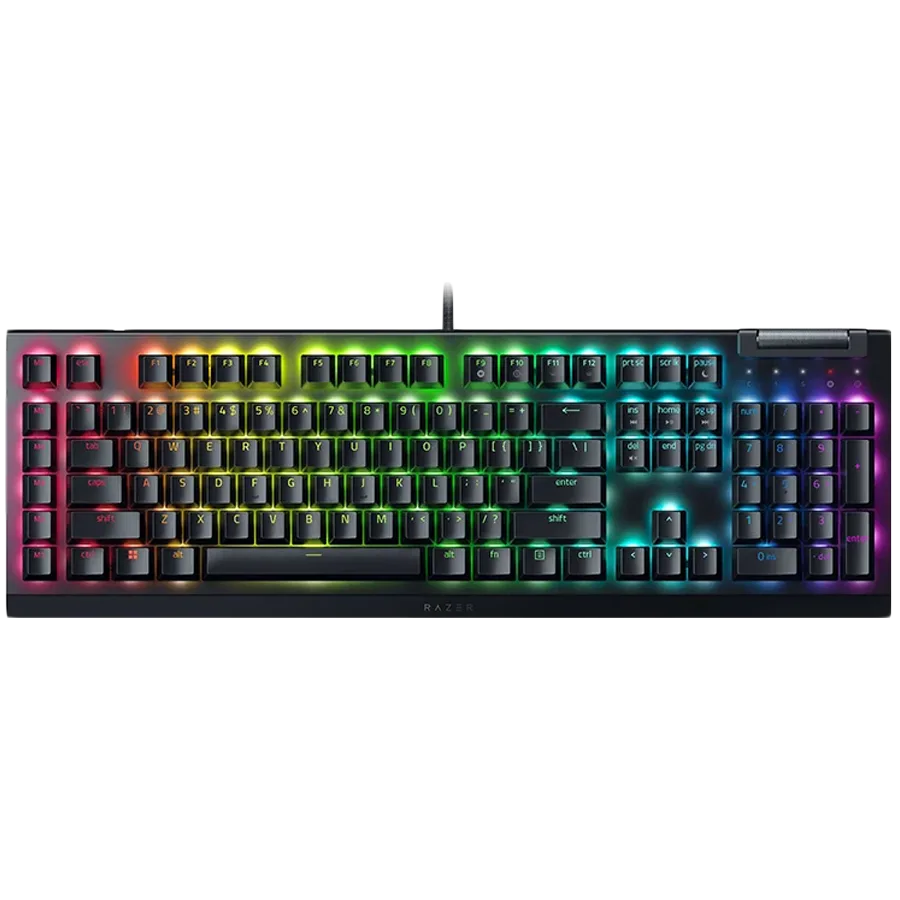 Геймърска клавиатура Razer BlackWidow V4 X Mechanical Gaming Keyboard US Layout Green Switch Razer Chroma™ RGB 6 Macro K