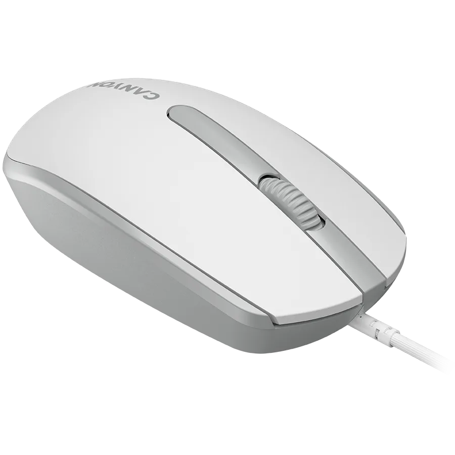 Мишка за компютър CANYON mouse M-10 Wired White Grey - Image 73
