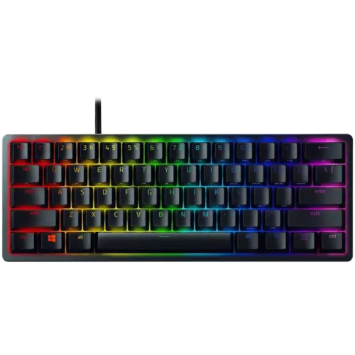 Геймърска клавиатура Razer Huntsman Mini - Clicky Optical (Purple Switch) - US - Black Gaming Keyboard Razer™ Optical Sw