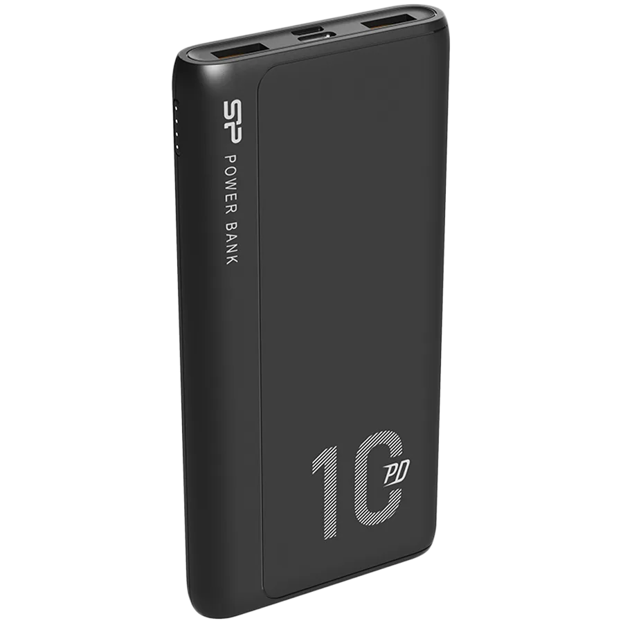 Външна батерия Silicon Power QP15 10.000mAh PowerBank > 500 charging cycles 2x USB A Out, 1x Micro USB in + 1x USB C In/out, Li-Polymer, 10000mAh, Fast Charge, Black - Image 24