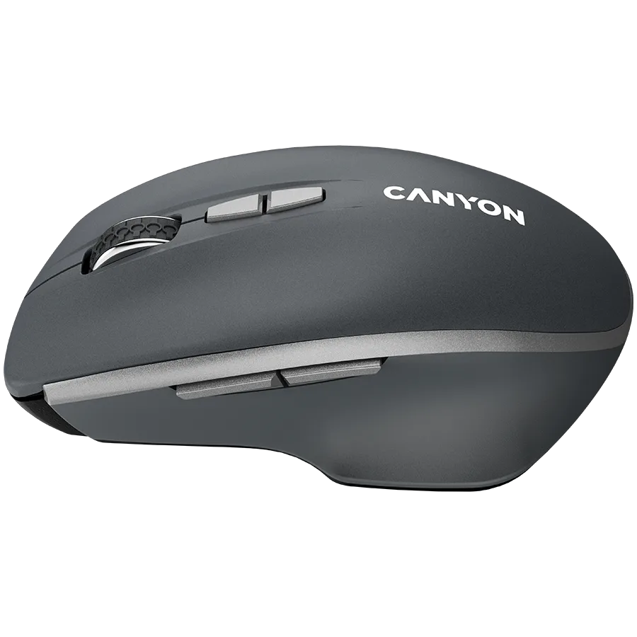 Безжична мишка CANYON MW-21, 2.4 GHz Wireless mouse,with 7 buttons, DPI 800/1200/1600, Battery:AAA*2pcs,Dark gray72*117*41mm 0.075kg - Image 82
