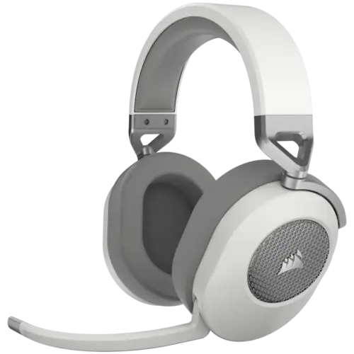 Геймърски слушалки CORSAIR HS65 WIRELESS Gaming Headset White (EU) v2