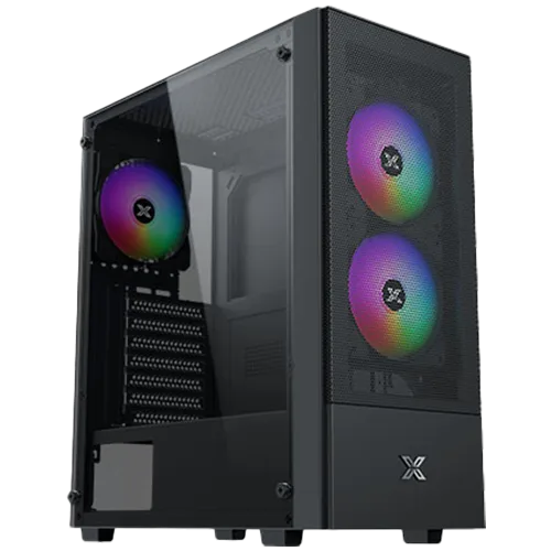 Кутия за компютър Hero II Air 3F Black EN41655 ATX/M-ATX/MINI ITX USB3.0 X1 USB2.0 X2 HD AUDIO Front Meshed Grill & Left