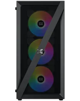 Alternative view of Кутия за компютър Xigmatek Blade EN40887 ATX/M-ATX/MINI ITX, USB3.0 X1, USB2.0 X2, HD AUDIO, Mehsed Grill Frontpanel & Left Tempered Glass, 4PCS X20C Auto Running LED Fan