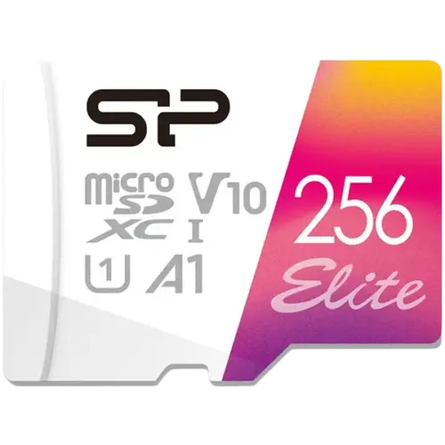 Карта памет SILICON POWER 256GB Elite microSDHC/SDXC U1 V10 Full HD 1080p