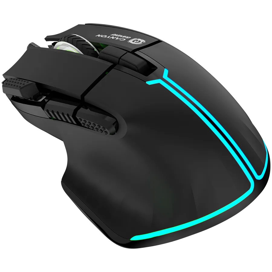 Геймърска мишка CANYON mouse Fortnax GM-636 RGB 9buttons Wired Black - Image 46