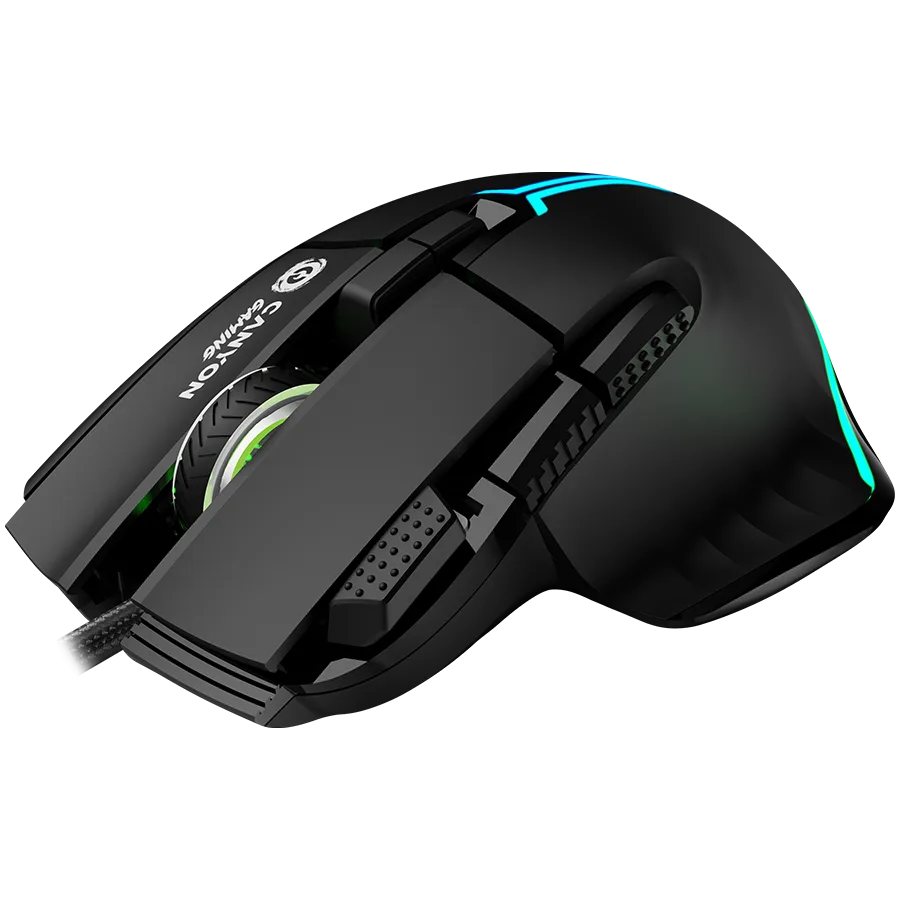 Геймърска мишка CANYON mouse Fortnax GM-636 RGB 9buttons Wired Black - Image 47