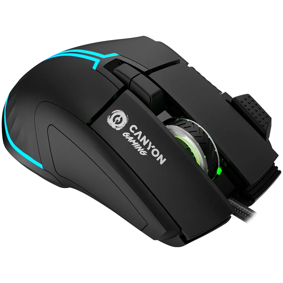 Геймърска мишка CANYON mouse Fortnax GM-636 RGB 9buttons Wired Black - Image 48