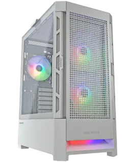 Кутия за компютър COUGAR AIRFACE RGB PC Case Mid Tower White