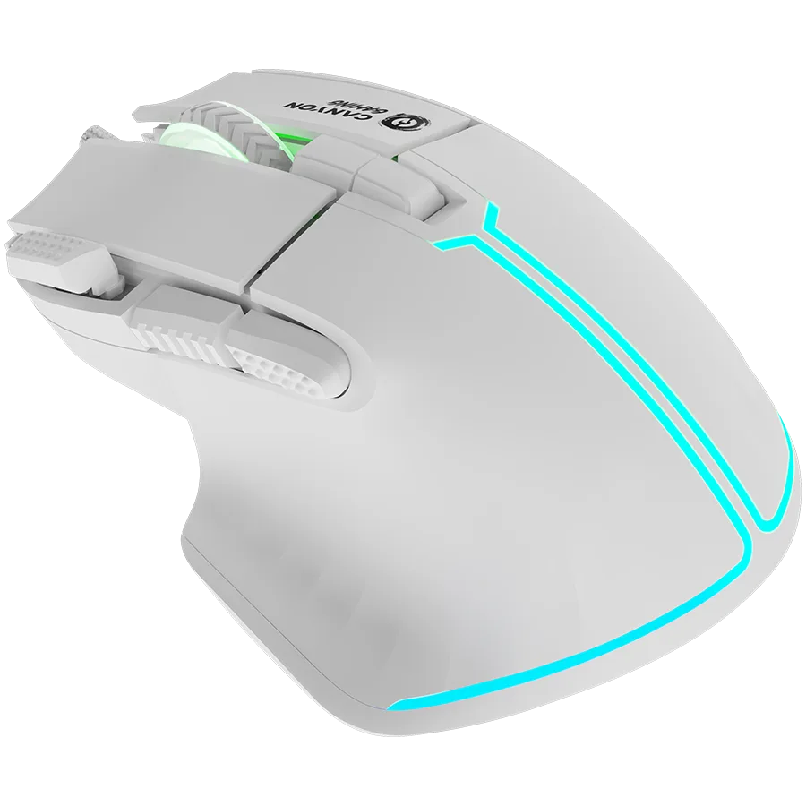 Геймърска мишка CANYON mouse Fortnax GM-636 RGB 9buttons Wired White - Image 50