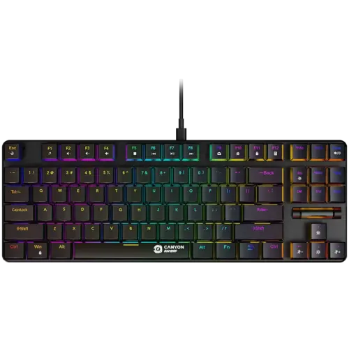 Геймърска клавиатура CANYON keyboard Cometstrike TKL GK-50 EN Wired