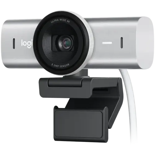 Уеб камера LOGITECH MX Brio 4K Ultra HD Webcam - PALE GREY - 2.4GHZ - EMEA28-935 - B2C