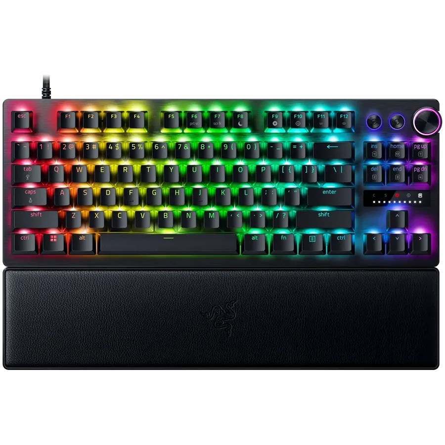 Геймърска клавиатура Razer Huntsman V3 Pro Tenkeyless Gaming keyboard Analog Optical Switch gen2 Razer Chroma RGB Magnet
