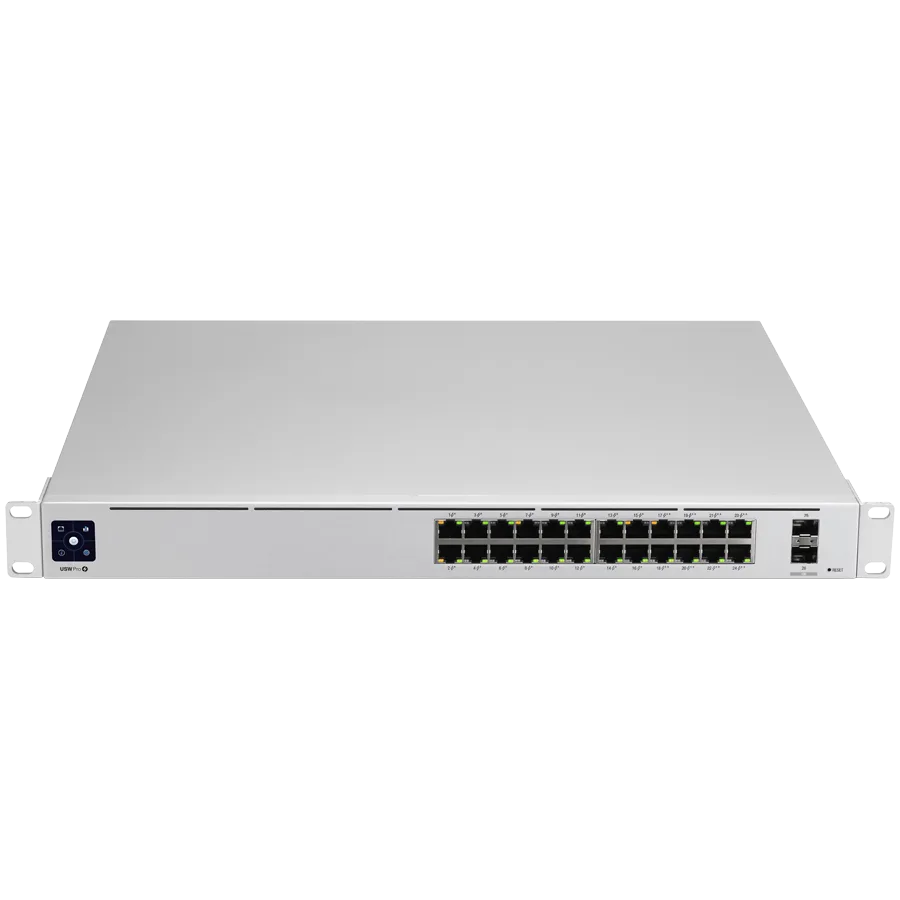 Kомутатор Ubiquiti USW-Pro-24-POE-EU configurable Gigabit Layer2 and Layer3 switch with auto-sensing 802.3at PoE+ and 80