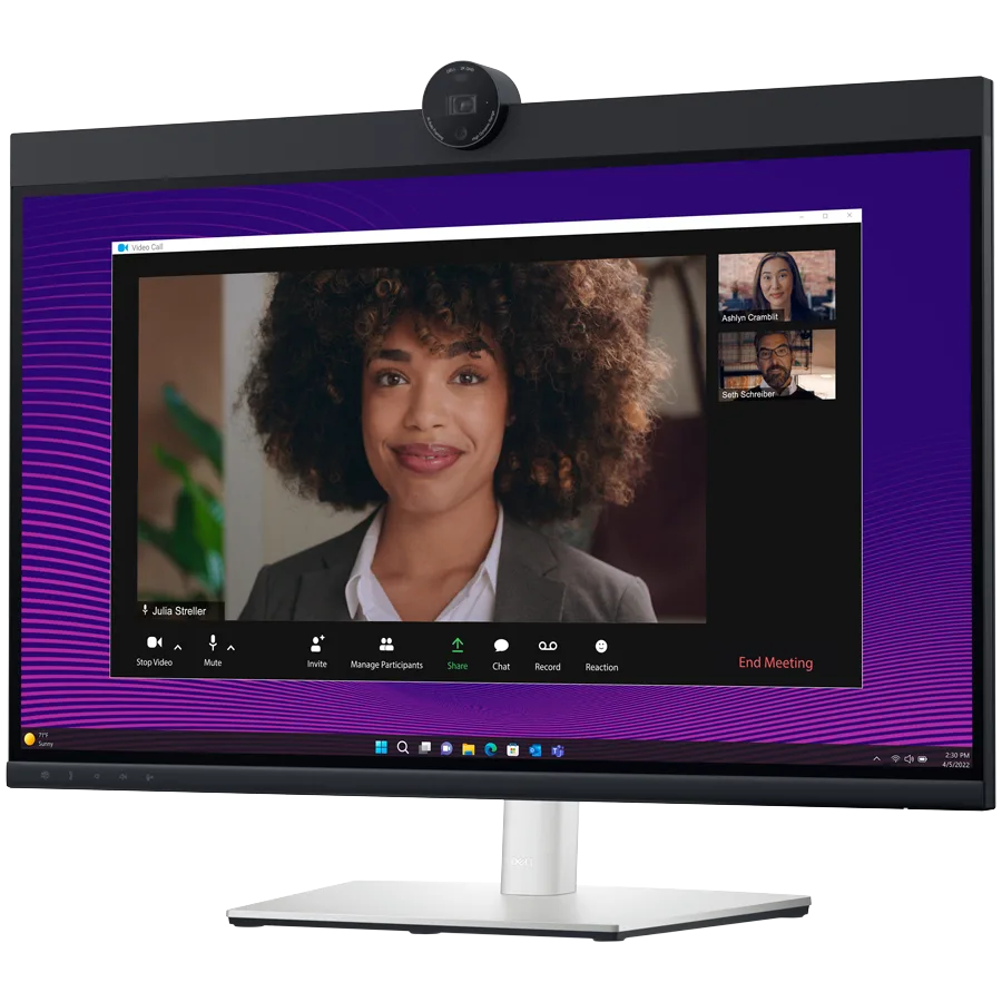 Монитор Monitor DELL P2724DEB Video Conferencing 27", 2560x1440, QHD, IPS Antiglare, 16:9, 1000:1, 350 cd/m2, 8ms/5ms, 178/178, 2xDP, HDMI, 2xUSB-C (DP/PD), USB-B, 3xUSB-A, RJ-45, Audio line out, 2x5W Speaker, Cam, Mic, Tilt, Swivel, Pivot, Height Ad - Image 7