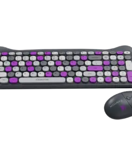 Alternative view of Клавиатура CANYON HSET-W6 EN Keyboard+Mouse Kitty Edition AAA+АА Wireless Violet