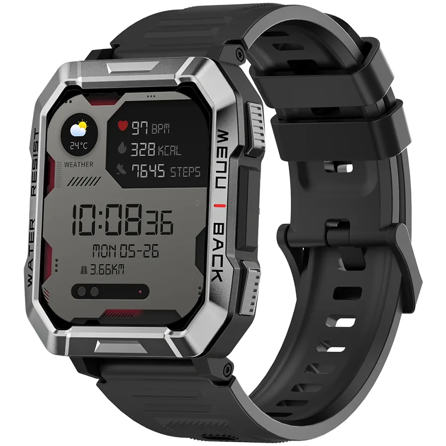 Смарт часовник Blackview W60 2.01inch HD900mAh Battery LED Flashlight & Compass Function 24-hour SpO2 Detection + Heart