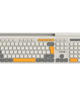 Клавиатура CANYON keyboard HKB-W03 EN AAA Wireless Beige