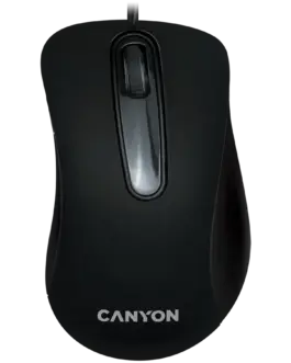 Мишка за компютър CANYON mouse CM-2 Wired Black