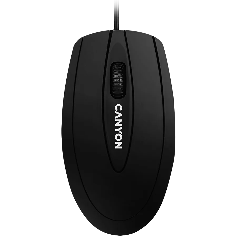 Мишка за компютър CANYON mouse CM-1 Wired Black