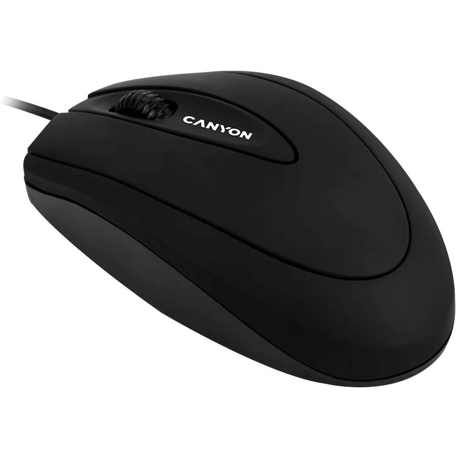 Мишка за компютър CANYON mouse CM-1 Wired Black - Image 44