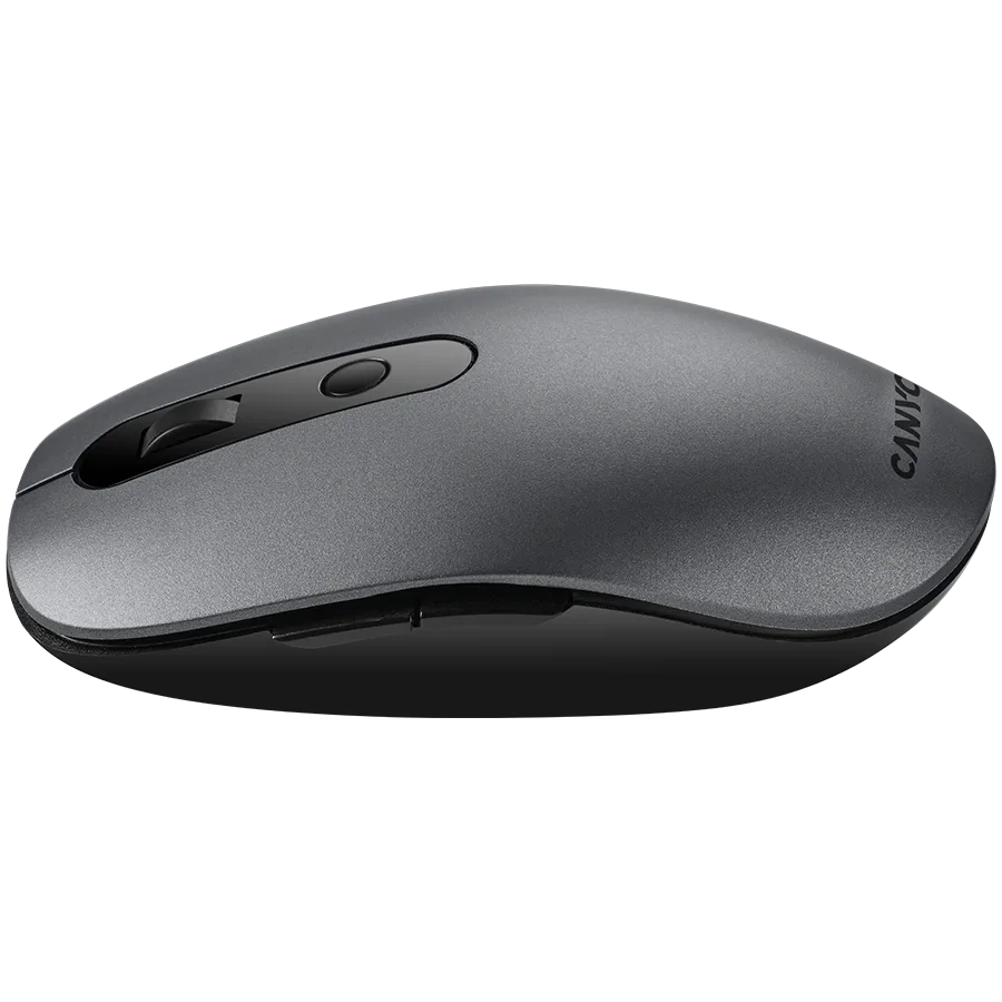 Безжична мишка CANYON MW-9, 2 in 1 Wireless optical mouse with 6 buttons, DPI 800/1000/1200/1500, 2 mode(BT/ 2.4GHz), Battery AA*1pcs, Grey, 65.4*112.25*32.3mm, 0.092kg - Image 68