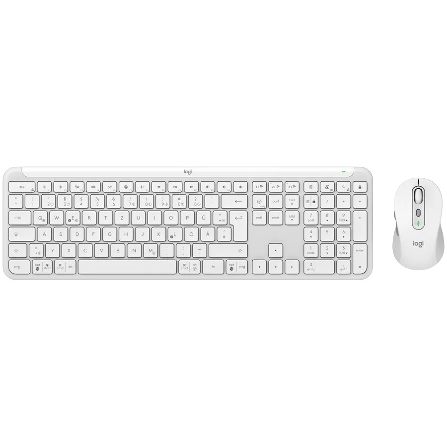 Клавиатура LOGITECH Signature Slim Combo MK950 - OFF WHITE - US INTL - 2.4GHZ/BT -