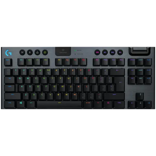 Геймърска клавиатура LOGITECH G915 X LIGHTSPEED TKL Wireless Gaming Keyboard - BLACK - US INTL - 2.4GHZ/BT - EMEA28i-935