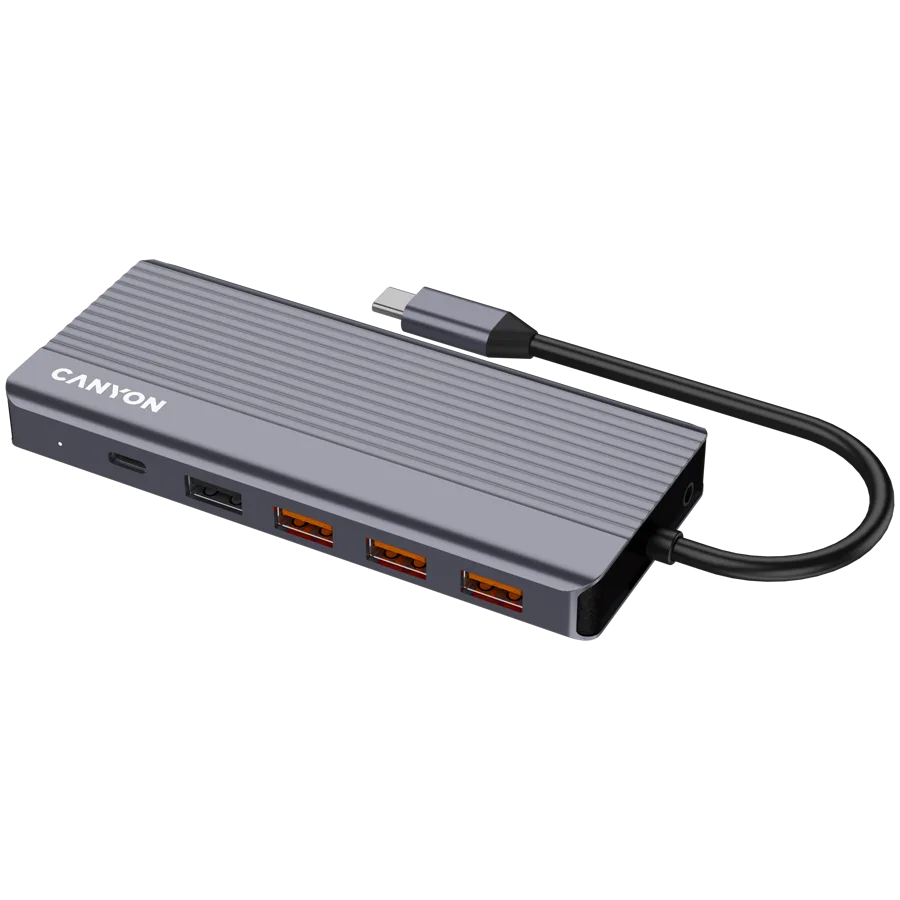 USB хъб CANYON hub DS-16 13in1 4k USB-C Grey - Image 8