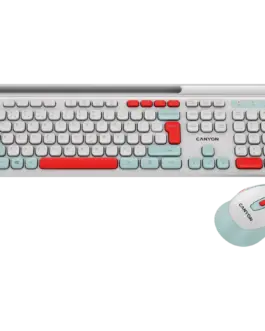 Alternative view of Клавиатура CANYON HSET-W5 EN Keyboard+Mouse AAA+AA Wireless White