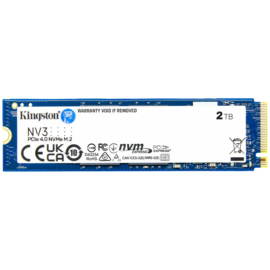 SSD диск Kingston 2TB NV3 SSD M.2 2280 PCIe 4.0 NVMe Read: 6000/ Write: 5000MB/s