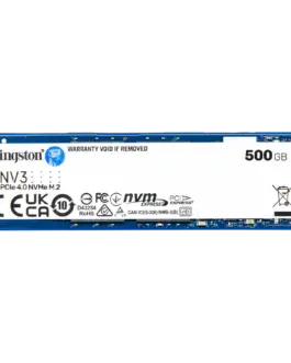 SSD диск Kingston 500GB NV3 SSD M.2 2280 PCIe 4.0 NVMe Read: 5000/ Write: 3000MB/s