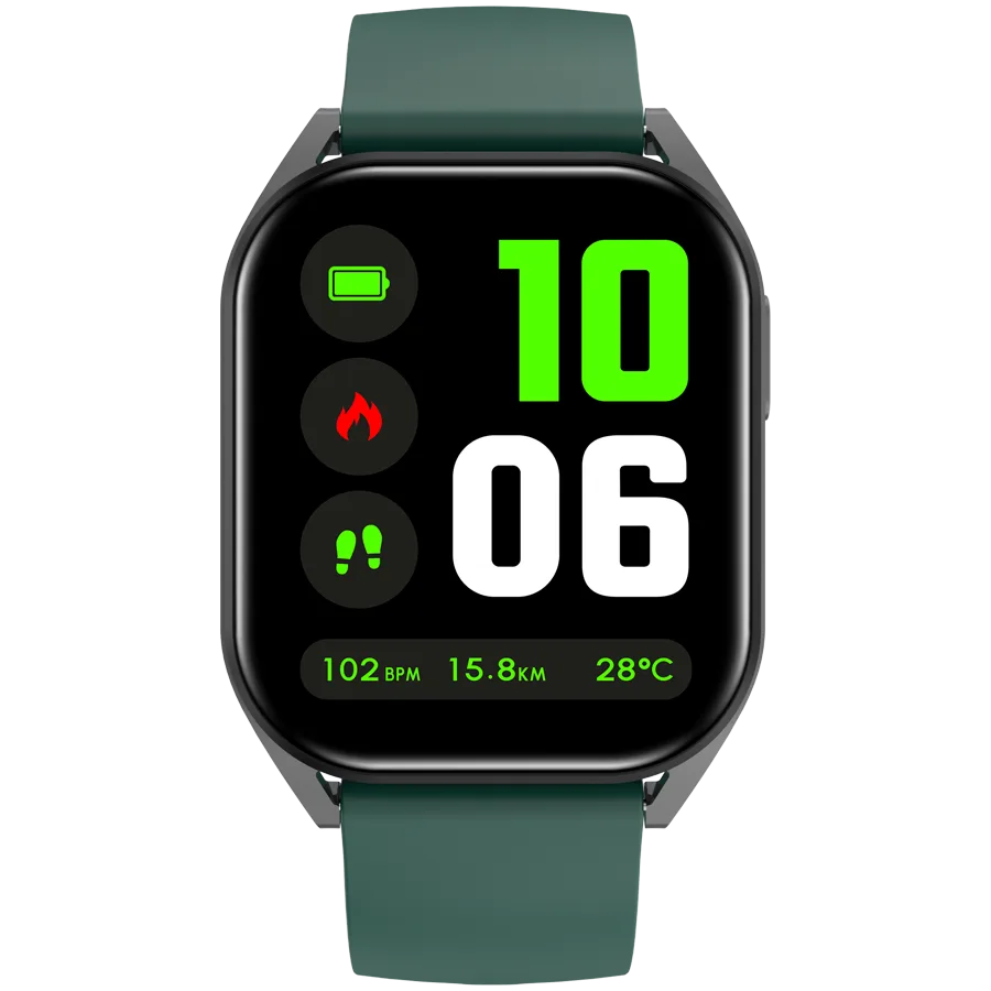 Смарт часовник CANYON smart watch Chatter SW-58 BT-CALL Black Green