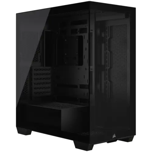 Кутия за компютър Corsair 3500X Tempered Glass Mid-Tower Black