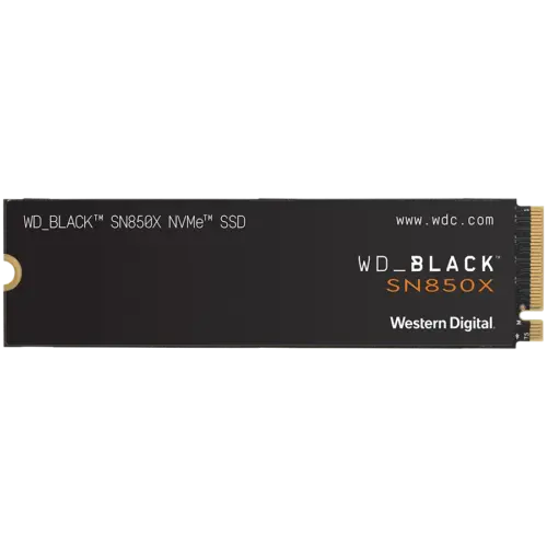 SSD диск SSD WD Black SN850X 1TB M.2 2280 PCIe Gen4 x4 NVMe Read/Write: 7300/6300 MBps IOPS 800K/1100K TBW: