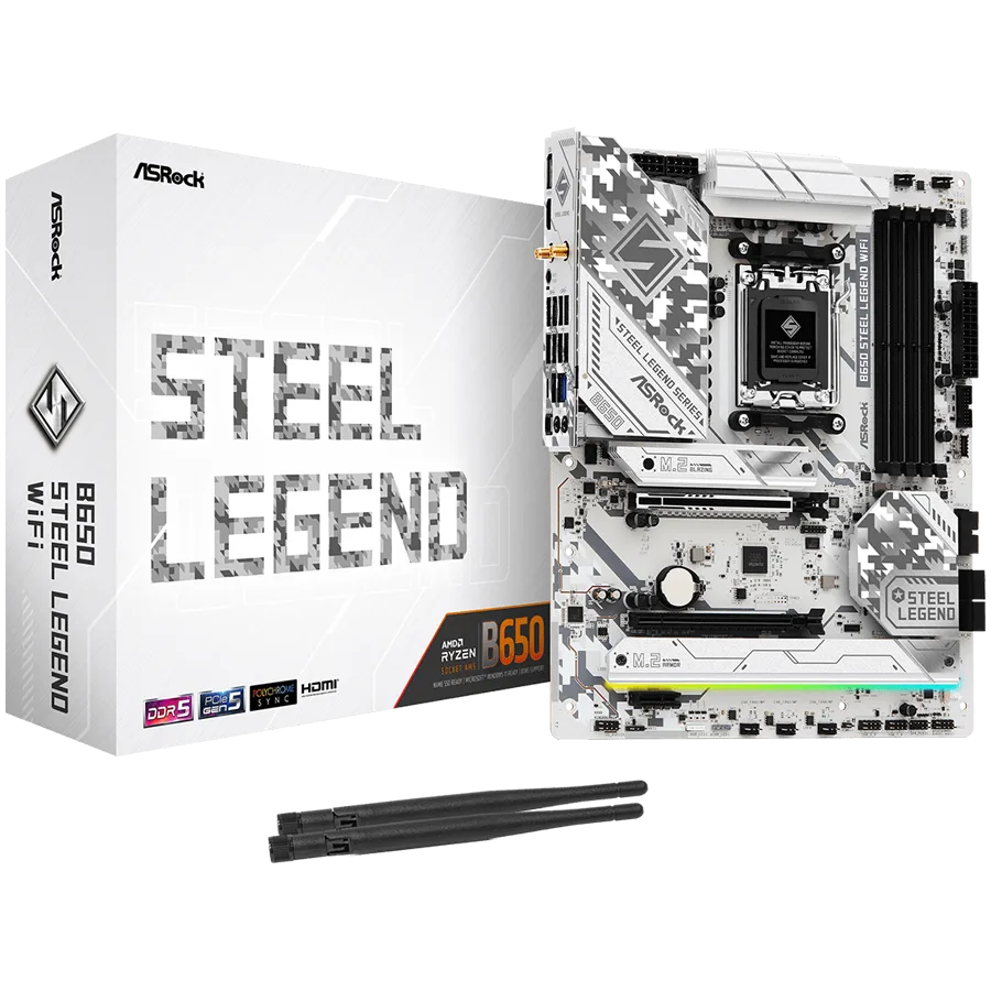 Дънна платка ASROCK B650 Steel Legend WiFi ATX AM5 DDR5