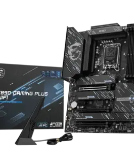 Дънна платка MSI Z890 GAMING PLUS WIFI LGA 1851 Dual Channel DDR5 up to 9200(OC)MHz 3x PCIe x16 slots 4x M.2 slot 4xUSB