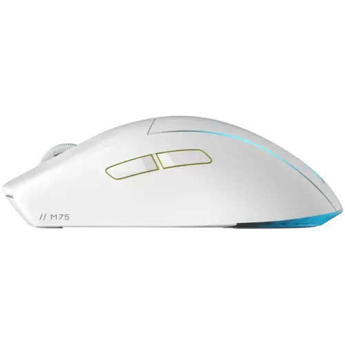 Alternative view of Геймърска мишка CORSAIR M75 WIRELESS Lightweight RGB Gaming Mouse, White (EU)