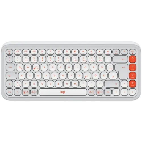 Клавиатура LOGITECH POP ICON KEYS - OFF WHITE - US INTL - BT - INTNL-973