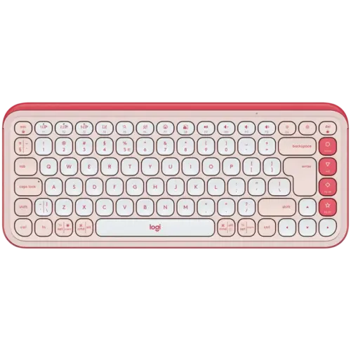 Клавиатура LOGITECH POP ICON KEYS - ROSE - US INTL - BT - INTNL-973