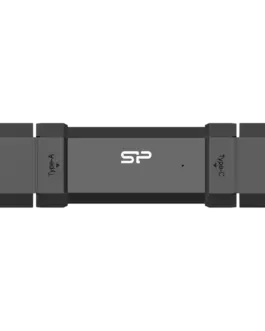 Външен SSD диск Silicon Power 1TB DS72 Dual USB-C/USB 3.2 Gen 2 Portable External SSD Steam Deck and iPhone 15 Pro R/W: